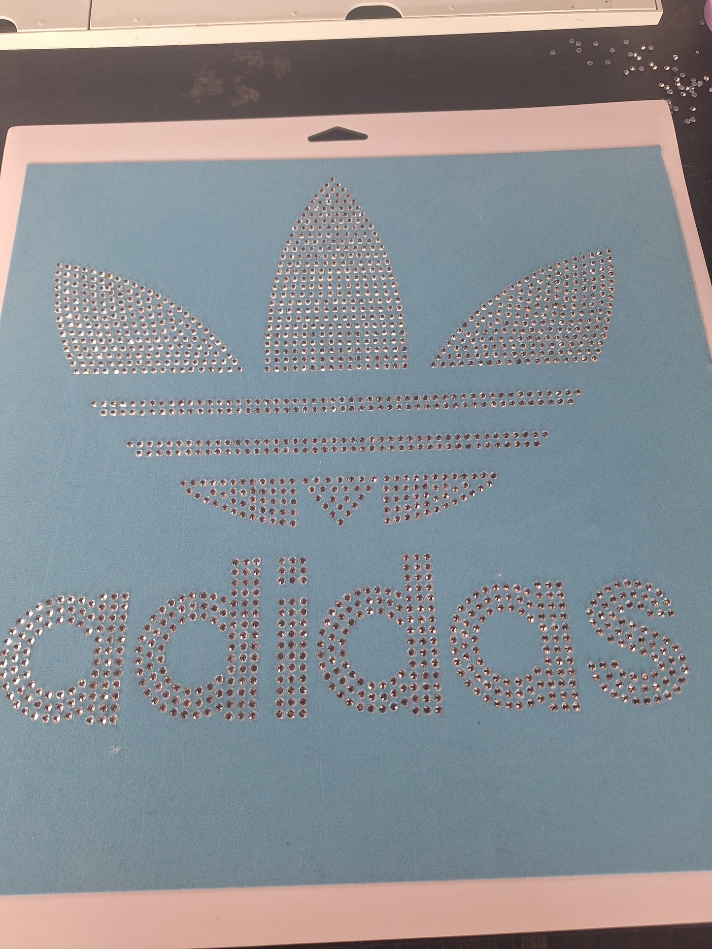 Rhinestone cutout template