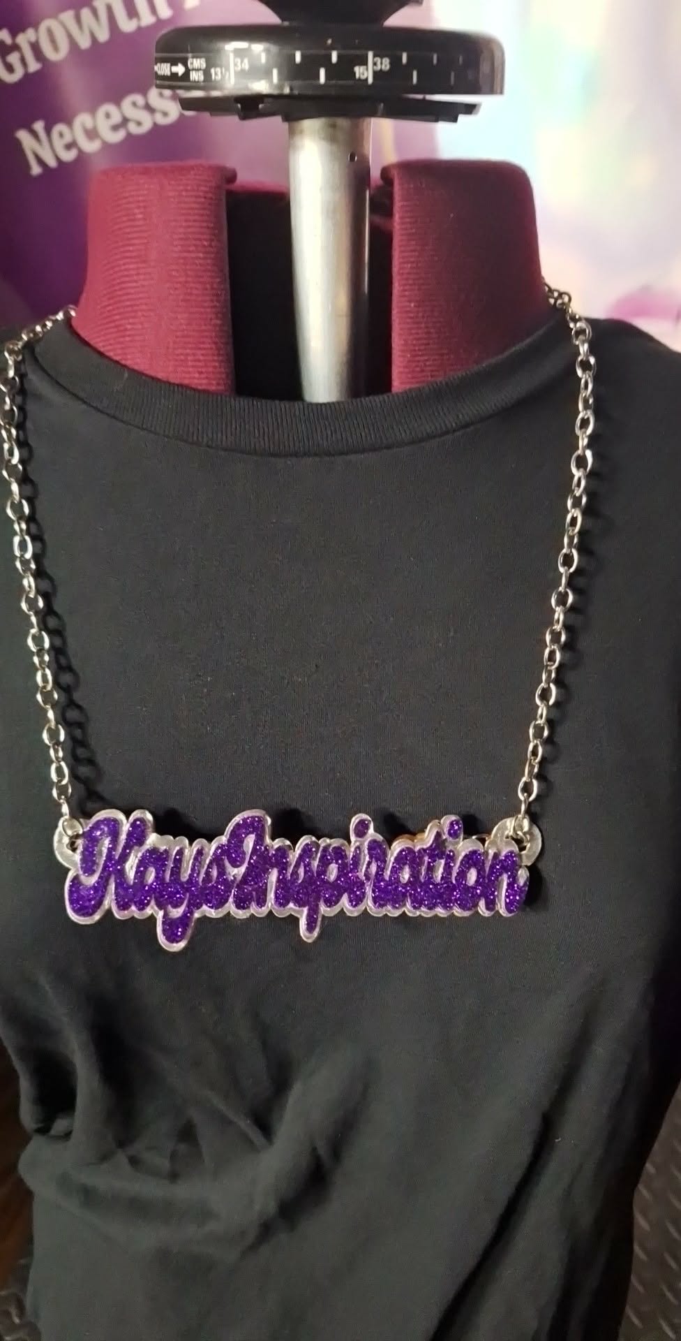 Custom nameplate necklace