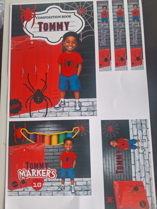 Pre-printed sticker bundle