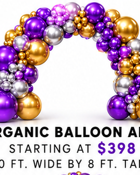 Organic 10ft balloon Arch