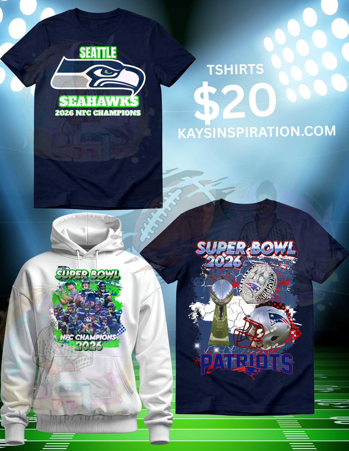 SUPER BOWL TSHIRTS