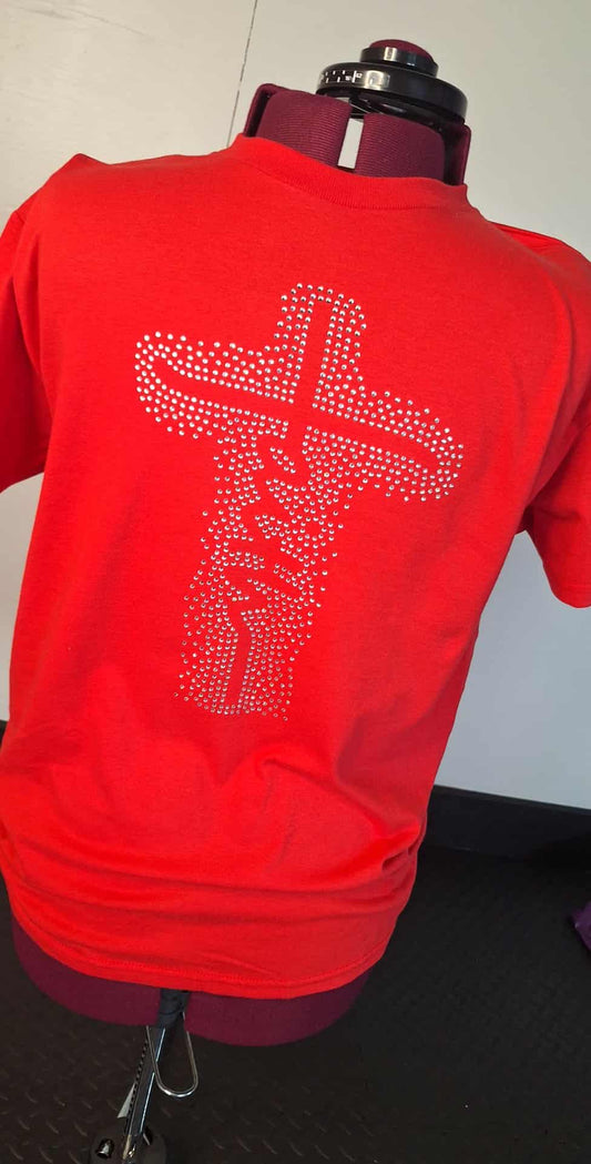 Rhinestone Faith Tshirt