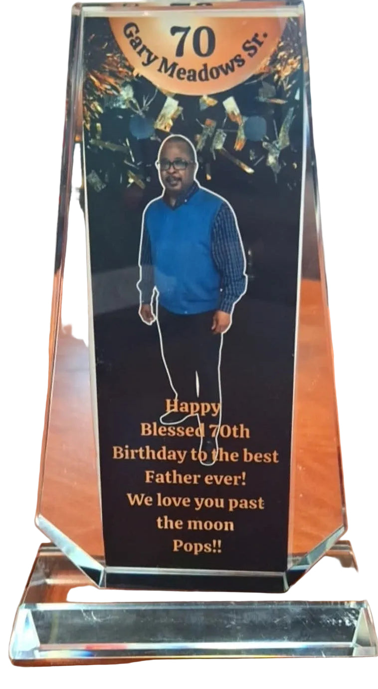 Custom glass keepsake